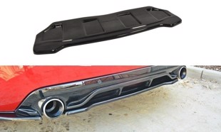 Maxton Central Rear Splitter Peugeot 308 Ii Gti (Without Vertical Bars) - Molet