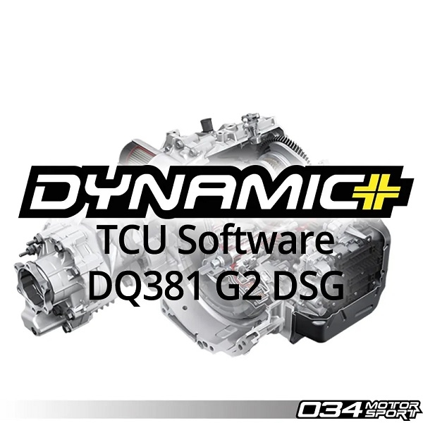 034 Motorsport Dynamic+ TCU Softwareopgradering til DQ381 G2 DSG transmission, MK8 GTI