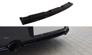 Maxton Central Rear Splitter BMW 1 F20/F21 M-Power (Without Vertical Bars) - Gloss Black