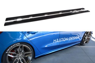 Maxton Side Skirts Diffusers Ford Focus St / St-Line Mk4 - Gloss Black