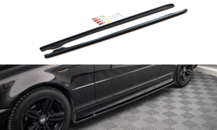 Maxton Side Skirts Diffusers V.2 BMW 3 Coupe M-Pack E46 - Gloss Black