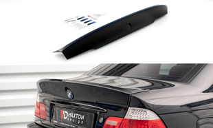 Maxton Rear Spoiler / Lid Extension BMW 3 E46 Coupe < M3 Csl Look > (For Painting)