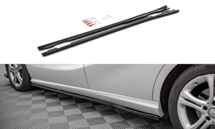 Maxton Side Skirts Diffusers V.2 Mercedes-Benz A W176 - Gloss Black
