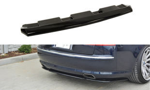 Maxton Central Rear Splitter Audi S8 D3 (Without Vertical Bars) - Gloss Black