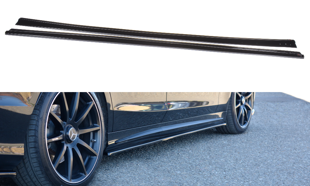 Maxton Side Skirts Diffusers Mercedes-Benz S-Class Amg-Line W222 - Gloss Black