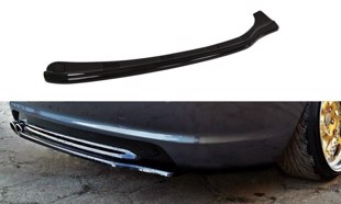 Maxton Central Rear Splitter BMW 3 E46 Mpack Coupe (Without Vertical Bars) - Gloss Black