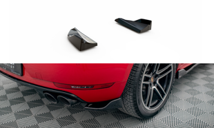 Maxton Rear Side Splitters Porsche Macan Mk1 Facelift - Gloss Black