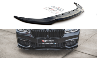 Maxton Front Splitter V.1 For BMW 7 M-Pack G11 - Gloss Black