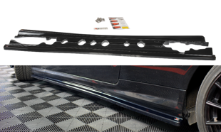 Maxton Side Skirts Diffusers Mercedes-Benz E-Class W207 Coupe Amg-Line - Gloss Black