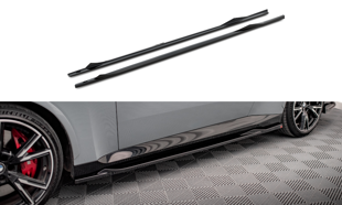 Maxton Side Skirts Diffusers V.2 BMW 2 Coupe M-Pack / M240I G42 - Gloss Black