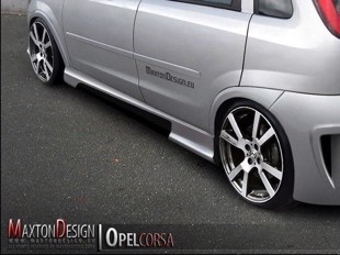 Maxton Side Skirts 2 Opel Corsa C - Primed