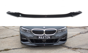 Maxton Front Splitter V.1 For BMW 3 G20 M-Pack - Gloss Black