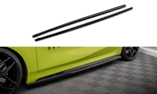 Maxton Side Skirts Diffusers V.4 For BMW 1 F40 M-Pack/ M135I  - Gloss Black