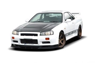 Maxton Front Bumper Nissan Skyline R34 Gtt (Without Diffuser, Fit Only With 2299-1 Wide Arches And With Gtr Bonnet) - Not primed