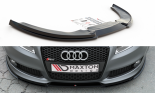 Maxton Front Splitter V.1 Audi RS4 B7 - Gloss Black