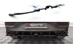 Maxton Central Rear Splitter (With Vertical Bars) Mercedes-Amg Gle Coupe C167 - Gloss Black