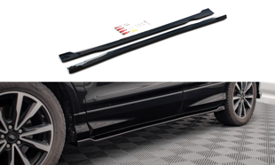 Maxton Side Skirts Diffusers Ford Escape St-Line Mk3 - Gloss Black