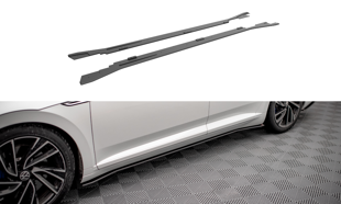 Maxton Street Pro Side Skirts Diffusers V.2 Volkswagen Arteon R / R-Line Facelift - Black-Red