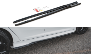 Maxton Side Skirts Diffusers V.2 Ford Focus St Mk3 - Gloss Black