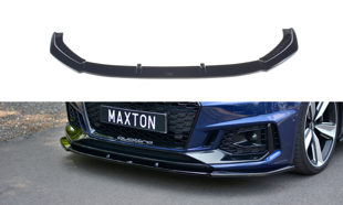 Maxton Front Splitter V.1 Audi RS4 B9 - Gloss Black
