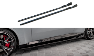 Maxton Side Skirts Diffusers V.1 BMW 2 Coupe M-Pack / M240I G42 - Gloss Black