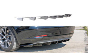 Maxton Rear Valance Tesla Model 3 - Gloss Black