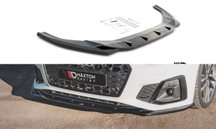 Maxton Front Splitter V.1 Audi S5 / A5 S-Line F5 Facelift - Gloss Black