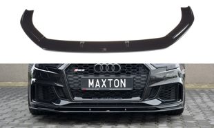 Maxton Front Splitter V.1 Audi RS3 8V Fl Sportback - Gloss Black