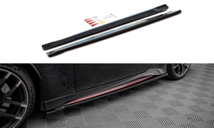 Maxton Side Skirts Diffusers V.1 Nissan 370Z Nismo Facelift - Gloss Black