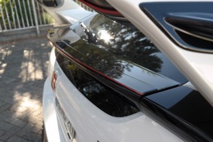 Maxton Bottom Spoiler Extension V.3 Honda Civic X Type R - Gloss Black