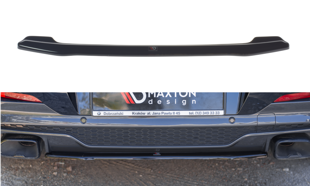 Maxton Central Rear Splitter For BMW X4 M-Pack G02 - Gloss Black