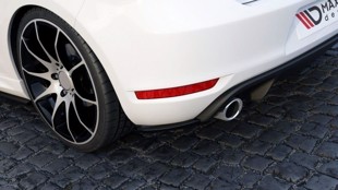 Maxton Rear Side Splitters VW Golf VI Gti 35Th - Gloss Black