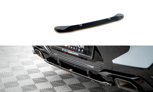 Maxton Central Rear Splitter For BMW X4 M-Pack G02 Facelift - Gloss Black