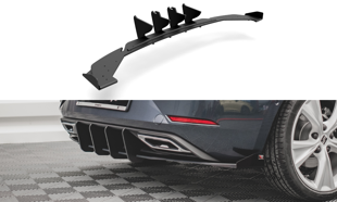 Maxton Racing Durability Rear Valance + Flaps Seat Leon Fr Hatchback Mk4 - Black + Gloss Flaps    