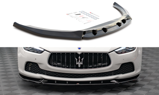 Maxton Front Splitter V.2 Maserati Ghibli Mk3 - Gloss Black