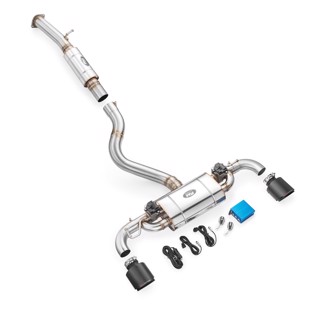 RM Motors Catback - middle and end silencer TOYOTA YARIS GR 1.6- Middle pipe +silencer,- HYBRID,- 3