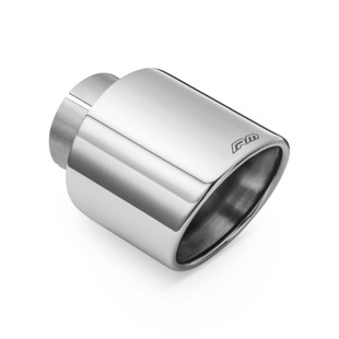 RM Motors polished stainless steel straight tip KSZP/DK Inlet diameter - 50 mm, Tip diameter - 101 mm, Including the clamp - Yes
